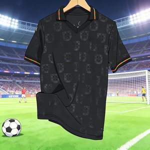 Vêtements de sport en maille légère à manches courtes, respirants et à séchage rapide, t-shirt de football personnalisé avec logo, t-shirt pour supporters de football - Product Image 5