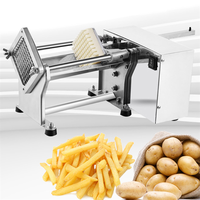 RVS commerciële elektrische aardappelchips snijmachine / aardappelchips snijmachine voor restaurant catering apparatuur