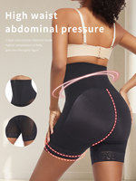 Shorts gainants taille haute en dentelle pour femme, effet ventre plat et rehausseur de fesses, sous-vêtements amincissants