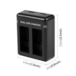 <span class=keywords><strong>Chargeur</strong></span> de batteries double USB PULUZ fournisseur chinois pour <span class=keywords><strong>chargeur</strong></span> de batterie de caméra d'<span class=keywords><strong>action</strong></span> noir HERO12 /11/10/9 - Product Image 2