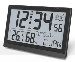 带温湿度的数字液晶显示室内温度计RCC闹钟