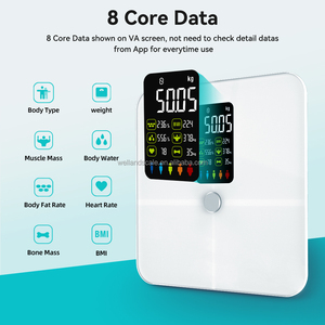 Balanzas de baño digitales Welland, analizador electrónico inteligente con aplicación, tipo de Sensor alimentado por batería, peso máximo 180kg - Product Image 3