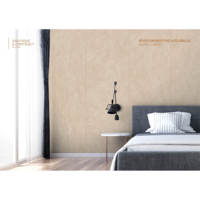 Revestimiento de Pared de PVC Impermeable de Alto Brillo, 3 mm de Grosor, 2600 x 540 mm, Color Beige Mármol, para Baño y Cocina, Uso Doméstico