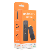 Stik TV Streaming Global dengan fungsi RTC OEM/ODM HD 4K Wifi ganda Memori 1G + 8G S03 S03 stik TV Mini Android
