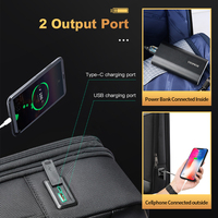 BOPAI logo personnalisé oem hommes business antivol étanche usb charge porte-clés bureau 15.6 pouces extensible sac à dos pour ordinateur portable