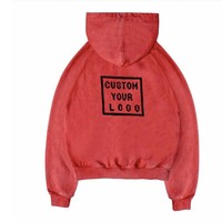 Sweat-shirts à capuche demi-zippés en coton 100% lavé style vintage, coupe oversize, manches raglan, personnalisables avec logo, style hip-hop, vente en gros