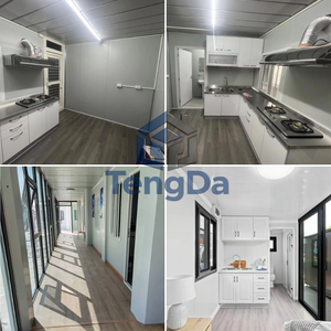 Casa contenedor prefabricada moderna de 3*6m con pared de vidrio para <span class=keywords><strong>sitio</strong></span> de construcción o tienda - Product Image 6