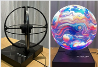Pantalla LED Esférica Holográfica 3D con Forma de Globo, Pantalla LED para Interiores y Exteriores para Publicidad