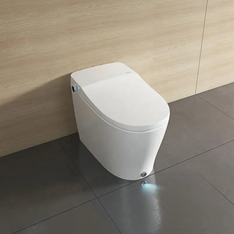 DB80 الحديثة الاستخبارات مشطفة مرحاض ذكية الذكية المرحاض مع البعيد التلقائي دورة المياه لينة غطاء وثيق