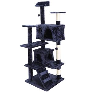 Petdom Multi Level Cat Tree House & Scratching Post Heavy Duty With Sisal Rop Cat Tower Column Climbing Tree