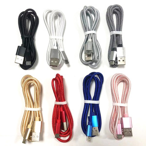 Fornitori di Alluminio Nylon Intrecciato Caricatore V8 Tipo C Tipo di Dati Veloce Cavo di Ricarica Micro USB Per Il Telefono Galaxy S Android compresse - Product Image 2