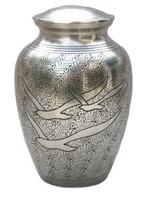 นกพิราบจะกลับบ้านโกศใส่เถ้ากระดูกของผู้ใหญ่ทำจากทองเหลืองโกศมีปีกสำหรับงานศพแบบหรูหราทำจากโลหะโกศดีไซน์หรูหรา - Product Image 2