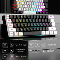 Clavier de jeu portable 61 touches, 60 %, RVB rétroéclairé, sensation mécanique, personnalisable – Meilleures ventes