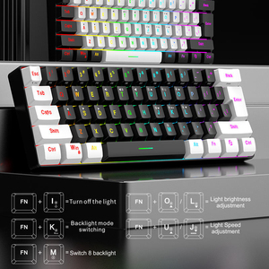 Teclado Gaming Portátil de 61 Teclas, 60%, RGB Retroiluminado, Cableado, Sensación Mecánica, Personalizable, ¡Gran Venta! - Product Image 4