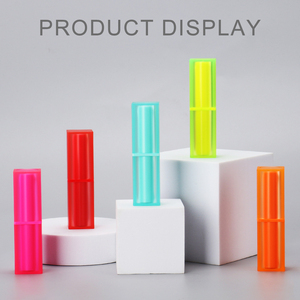 Emballage en plastique pour rouge à lèvres, tube de fond de teint vide carré de luxe, couleur personnalisée avec logo, rose - Product Image 3