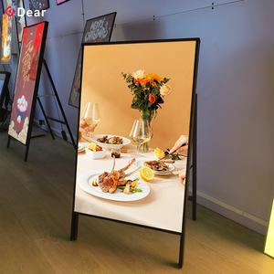 Usine Discount Vente Haute Qualité Portable Mobile Sans Support Led Boîte À Lumière Panneau D'affichage pour Restaurant Cinéma Activités - Product Image 1