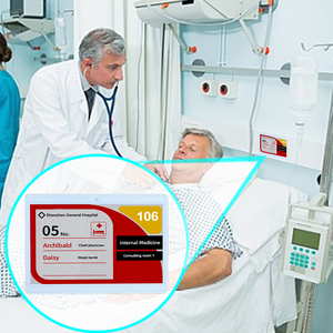 Système d'étiquettes nominatives recyclables pour réunions, écran E Ink de 7,5 pouces, étiquette électronique ESL en papier électronique pour plaque nominative de lit d'hôpital intelligent - Product Image 1