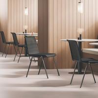 Chaises de réunion modernes en maille pour espaces publics, chaises de formation empilables, disponibles dans une variété de couleurs et de styles