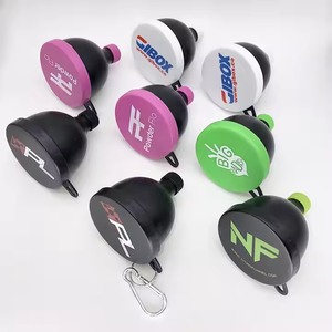 Funil Personalizado de Plástico para Suplemento em Pó com Dosador de 100ml em Formato de Pote e Chaveiro para Viagem, Preto, Venda em Atacado - Product Image 2