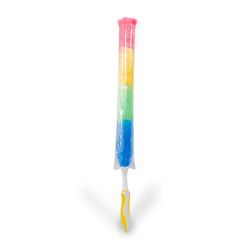 Colorful PP Static Feather Duster With Plastic Handle For Cleaning