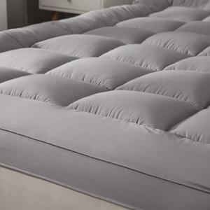 Plush <strong>Extra</strong> Thick Full Size <strong>Mattress</strong> <strong>Topper</strong> for <strong>Firm</strong> <strong>Mattress</strong> -Grey, Soft &amp; Cooling Pillow Top Bed <strong>Topper</strong> for Back Pain - Product Image 5