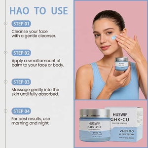 Crème pour le visage au peptide de cuivre GHK-<span class=keywords><strong>Cu</strong></span>, personnalisable avec logo, bleu, anti-rides, réparatrice, éclaircissante, vente en gros, pour le soin du visage - Product Image 6