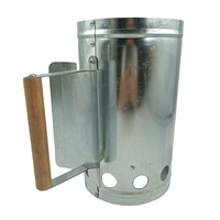 Balcon extérieur personnalisé, accessoires de barbecue galvanisé, démarreur de feu de charbon de bois pour barbecue, briquet de feu en carbone pour cheminée à charbon
