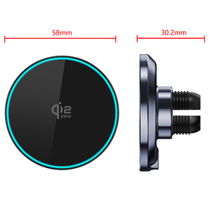 Support de <span class=keywords><strong>chargeur</strong></span> de <span class=keywords><strong>voiture</strong></span> sans fil en alliage de zinc 25W. <span class=keywords><strong>Chargeur</strong></span> sans fil certifié Qi2.2 pour <span class=keywords><strong>iPhone</strong></span> 17 - Product Image 5