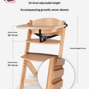 Silla Alta para Bebé, Portátil, para Uso Doméstico, Multifuncional, con Ajustes Graduales para Mayores de 24 Meses - Product Image 3