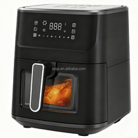 Friteuse à air 6,5L 7,5L Grande capacité Friteuse à air sans huile Contrôle numérique de la température Friteuse à air pour une cuisine saine