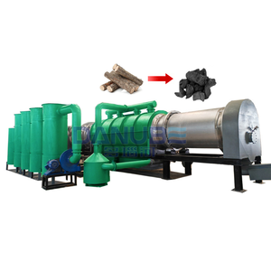 Horno de pirólisis de biomasa de biocarbón de fábrica de 150 kg para la línea de producción de carbón vegetal a partir de papel, aserrín y virutas de pollo - Product Image 1