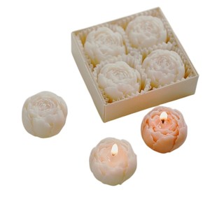 Presente de Dia dos Namorados, Decoração para Casa, Velas Aromáticas em Forma de Rosa Feitas à Mão, Criativas, de Cera de Soja - Product Image 4