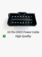 Adaptateur d'alimentation OBD haute efficacité 5V 3A, chargeur pour port de diagnostic automobile pour caméra de tableau de bord et caméra de rétroviseur avec protection contre les surcharges