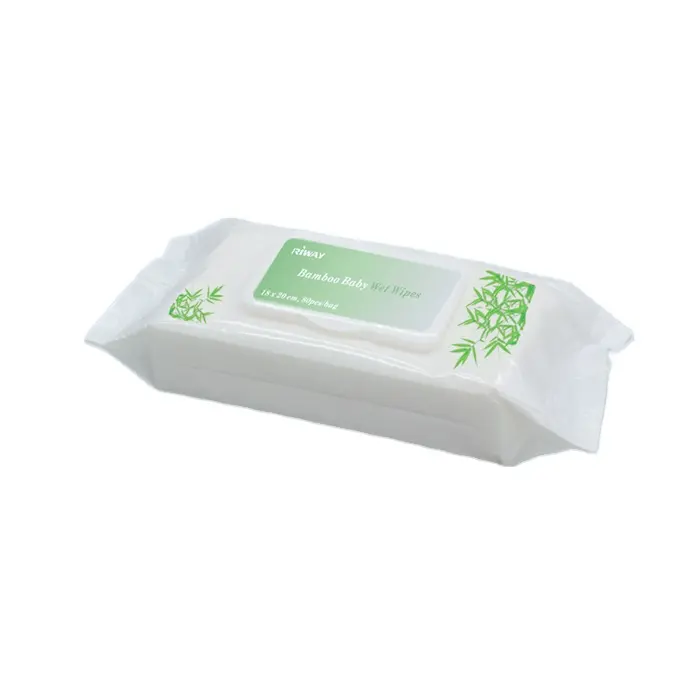 Direct Supplier OEM 100% Organic Biodegradable Cotton or Bamboo Pure Water Baby Face Mouth Hand Dry or Wet Wipes 80pcs