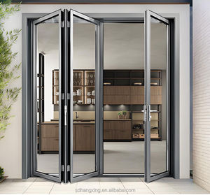 Puertas Plegables de Aluminio con Doble Vidrio Exterior, Estándar Australiano, Económicas y Personalizadas, Puertas Batientes de Vidrio para Patio - Product Image 2