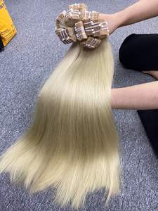 Extensiones de Cabello con Cinta Adhesiva, Cabello Remy Liso de Alta Calidad, Vietnam, Extensiones de Cabello Humano 100% Virgen con Precio de Mayoreo - Product Image 2