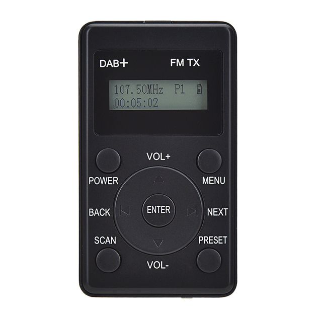 New Product Portable Walkman Digital Display Dab+/Dab/Fm Receiver Stereo Radio With Headphone 500Ma Lithium Battery Radio Dab