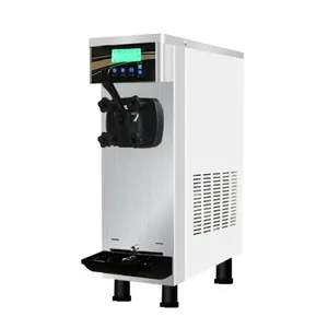 XEOLEO Comercial Soft Ice Cream Maker Único Sabor 10-15L/H Aço Inoxidável Congelado Automático Icee Slush Máquinas 1000W R404a