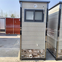 Maison préfabriquée extensible au design moderne, avec salle de bain modulaire et toilettes, bureau portable pour usage extérieur, en acier.