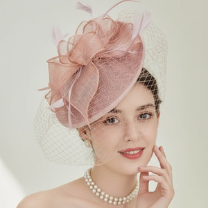 Accessoires de cheveux pour mariée, <span class=keywords><strong>chapeau</strong></span> fascinateur pour banquet, accessoires photo personnels, nœud en plumes, <span class=keywords><strong>chapeau</strong></span> de banquet, <span class=keywords><strong>chapeau</strong></span> de course de chevaux - Product Image 1