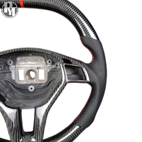 Volant en fibre de carbone véritable pour Mercedes-Benz W204 Accessoire de voiture haut de gamme