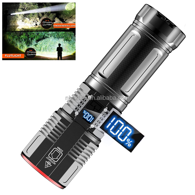 High Quality Wholesale LED Tactical Flash Light Waterproof USB Rechargeable Glare Flashlight for Emergency, Home, Outdoor,Hiking