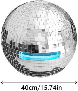 Casque Boule Disco Miroir avec Télécommande et Contrôle des Couleurs, Accessoire de Costume pour Noël, Soirées Dansantes, Bars, Clubs, Fêtes, Raves et Spectacles - Product Image 2