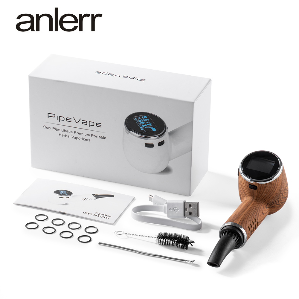 Anlerr 2021pipevape herb vaporizer pipevape shape dry herb vape pen ceramic vaporizer palmer vape best selling available