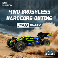 Buggy RC Huvelon 1/9 échelle, brushless, 4 roues motrices, RTR, 4 canaux, électrique, tout-terrain, qualité hobby