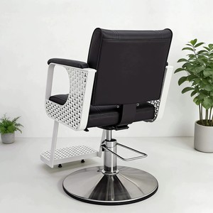 Silla de Barbero Profesional Minimalista, Silla de Salón con Bomba Hidráulica de Alta Resistencia, Giratoria 360° °   Silla de Estilismo Giratoria de Cuero para <span class=keywords><strong>Barber</strong></span>ía - Product Image 5