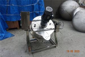 Olla eléctrica de cocina con camisa para jarabe, agitación, azúcar, ebullición, máquina mezcladora de mermelada al vacío, bomba, cojinete de caja de cambios para molino de harina, panadería - Product Image 2