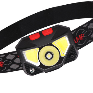 Linterna frontal XPG COB con batería integrada, recargable, luz roja y blanca, faro LED ligero para acampar al aire libre y senderismo - Product Image 1