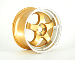 143 ขายร้อนคุณภาพดี Hyper สีดํา 4 5 8 หลุม <span class=keywords><strong>16</strong></span> 17 18 นิ้วสีทองห้า<span class=keywords><strong>ก</strong></span>้านโลหะผสมสําหรับรถยนต์นั่งส่วนบุคคล - Product Image 1
