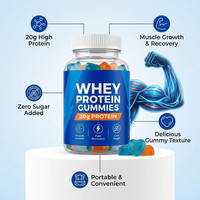 Gummies de protéines de lactosérum hydrolysées en marque blanche – Prix de gros pour suppléments sportifs en Chine – OEM en vrac – Gummies de protéines de lactosérum claires